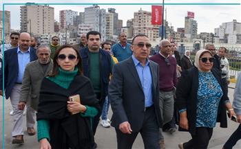 محافظ الإسكندرية يتفقد التجهيزات النهائية لمشروع تطوير ميدان محطة مصر
