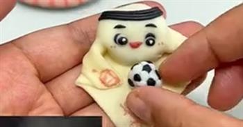 كأس العالم 2022.. طعام صيني على شكل تميمة مونديال قطر (فيديو وصور)