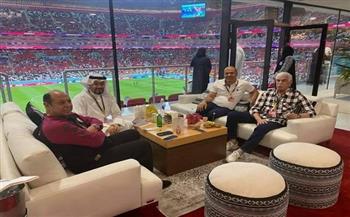 كأس العالم 2022.. جهاز منتخب مصر الأسبق في مباراة قطر وهولندا (صور)