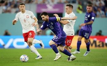كأس العالم 2022.. الأرجنتين تتعادل سلبيا مع بولندا في الشوط الأول