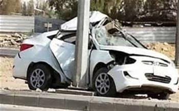 إصابة شخص في حادث مروري بالطريق الصحراوي بالإسماعيلية