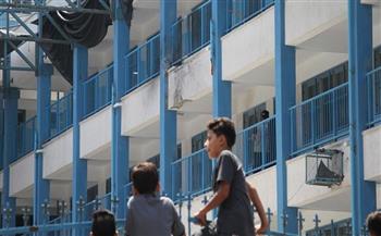 تضرر مدرسة وسط قطاع غزة جراء التصعيد الاسرائيلي 