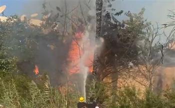 حريق هائل في حديقة فيلا ببورفؤاد.. والدفع بـ3 سيارات إطفاء  