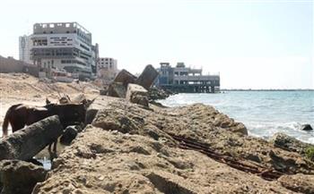 ظاهرة التآكل البحري تهدد الحياة في قطاع غزة