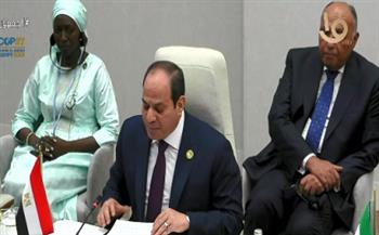 الرئيس السيسي: مصر جادة في التحول نحو الطاقة المتجددة