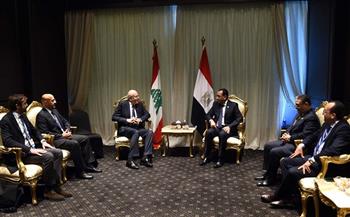 رئيس الوزراء يلتقي نظيره اللبناني على هامش قمة المناخ COP27