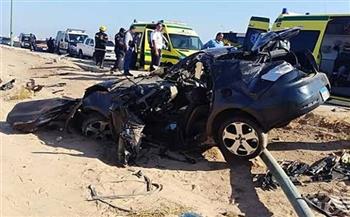 مصرع وإصابة 14 في حادث مروع بطريق أسيوط الصحراوي الغربي