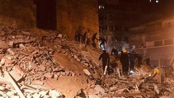 «الصحة»: إصابة 3 مواطنين في انهيار عقار إمبابة