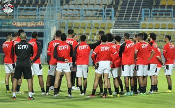 منتخب مصر يتدرب باستاد بتروسبورت استعدادًا لودية بلجيكا