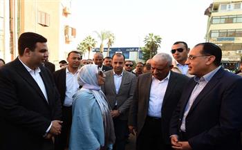 رئيس الوزراء يتفقد منطقة مساكن اللوكس والغريب بمحافظة السويس