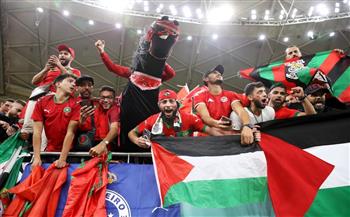 كأس العالم 2022.. جماهير المغرب تحتفل بالتأهل في أرجاء ملعب الثمامة 