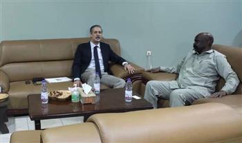 السفير المصري يبحث مع مفوض نزع السلاح السوداني آفاق التعاون الثنائي