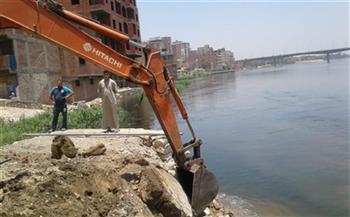 «الري»: إزالة 10 حالات تعد على نهر النيل في سوهاج والأقصر(فيديو)