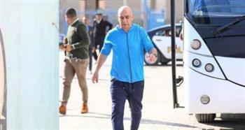 حسام حسن يصل ملعب السويس لقيادة المصري أمام حرس الحدود