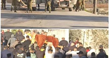 حالات اختناق جراء اعتداء الاحتلال الاسرائيلي على جنازة في بيت أمر شمال الخليل