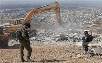 الاحتلال الإسرائيلي يهدم منزلين شرق أريحا 
