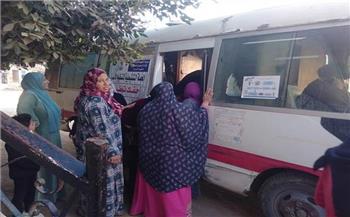 علاج 2639 مواطنا بقافلة طبية مجانية بقرية الصالحية بالشرقية 