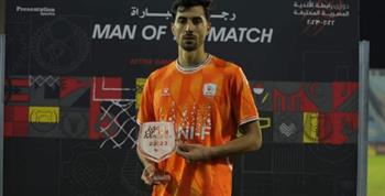 محمود حمادة أفضل لاعب في مباراة فاركو والمحلة 