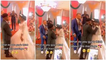صدمة.. شاب يصفع عروسته بقوة أمام المعازيم في حفل الزفاف «فيديو»
