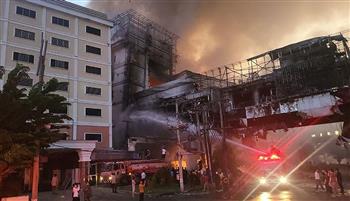 40 قتيل وجريح في حريق بفندق في كمبوديا