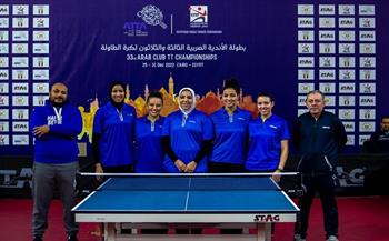 سيدات الزمالك وجزيرة الورد بنصف نهائي بطولة الأندية العربية لتنس الطاولة