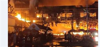 ارتفاع حصيلة ضحايا حريق فندق وكازينو في كمبوديا إلى 26 قتيلا