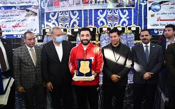 «صبحي» يكرم أبطال مركز شباب بيجام الفائزين ببطولة العالم للكاراتيه بسلوفينيا (صور) 