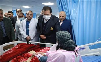 وزير الصحة يتفقد مستشفى أشمون العام وحميات أشمون لمتابعة سير العمل