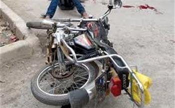 إصابة شخصين فى إنقلاب دراجة بخارية ببورسعيد