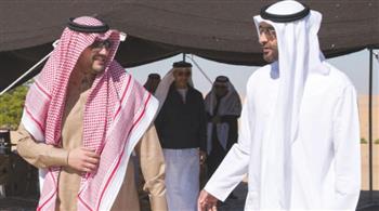 ولي عهد أبوظبي يلتقي وزير الداخلية السعودي