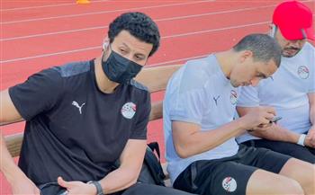  محمد الشناوي يواصل برنامجه العلاجي على هامش تدريبات منتخب مصر