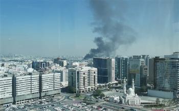 السيطرة على حريق في مستودع مواد بناء فى دبى