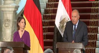 شكري لـ«بيربوك»: نأمل زيادة التعاون في التعليم.. والأخيرة: 400 ألف مصري يتحدثون الألمانية