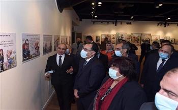 مدبولي يشهد افتتاح معرض الفنان التشكيلي ورسام الكاريكاتير عمرو فهمي