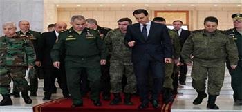 الرئيس السوري بشار الأسد يستقبل وزير الدفاع الروسي سيرغي شويغو