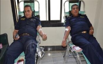 حملة للتبرع بالدم بالإدارة العامة لشرطة النقل والمواصلات