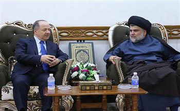 الصدر وبارزاني يبحثان الخطوات اللازمة لتشكيل حكومة وطنية عراقية