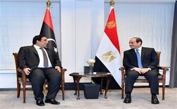 الرئيس يؤكد دعم مصر الكامل للمسار السياسي الراهن لتسوية الأزمة الليبية