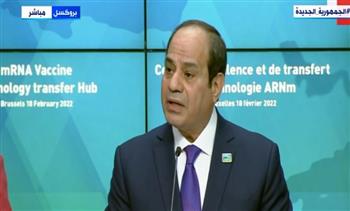 الرئيس السيسي: نقدر دعم مصر للحصول على تكنولوجيا تصنيع لقاحات كورونا
