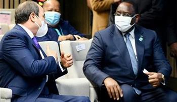 الرئيس السيسي يلتقي نظيره السنغالي خلال القمة الأوروبية الأفريقية ببروكسل