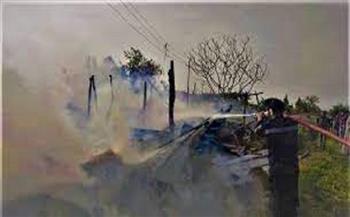 الحمايه المدنية تسيطر على حريق بـ«حوش» منزل بسوهاج