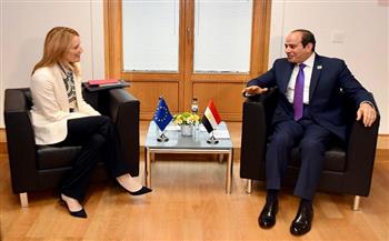 الرئيس السيسي يؤكد لـ «ميتسولا» حرص مصر على تعزيز التعاون البرلماني مع أوروبا