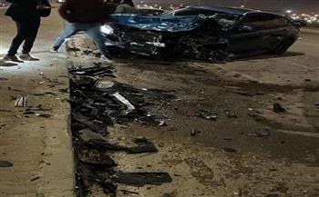 تحطم 4 سيارات في حادث مروع بطريق دهشور