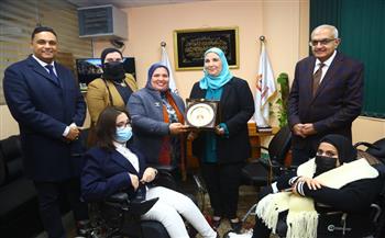 وزيرة التضامن تفتتح وحدة مناهضة العنف ضد المرأة بجامعة المنصورة