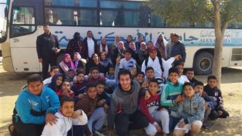 جامعة الإسكندرية تطلق قافلة تربوية تثقيفية رياضية لخدمة قرى برج العرب