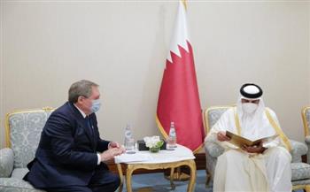 أمير قطر يتسلم رسالة خطية من الرئيس الروسي