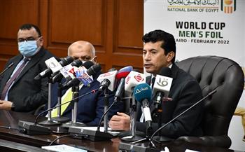 وزير الرياضة يشهد مؤتمر إعلان استضافة مصر بطولتي العالم لسلاح الشيش والرماية