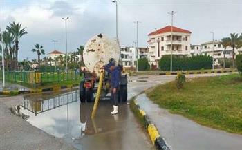 محافظة الغربية تتعرض لموجة من الطقس السيئ وسقوط الأمطار