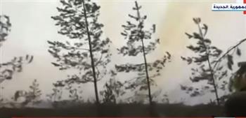 قصف روسي بصواريخ جراد على مدينة سومي الأوكرانية (فيديو)