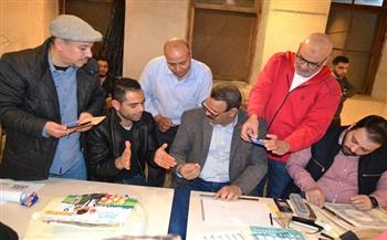 رئيس التنمية الثقافية يفتتح أولى محاضرات مدرسة خضير البورسعيدي لفنون الخط العربي